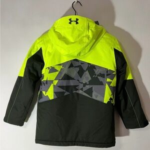 Under Armour Boys Jacket phosphorescent green with zipper
